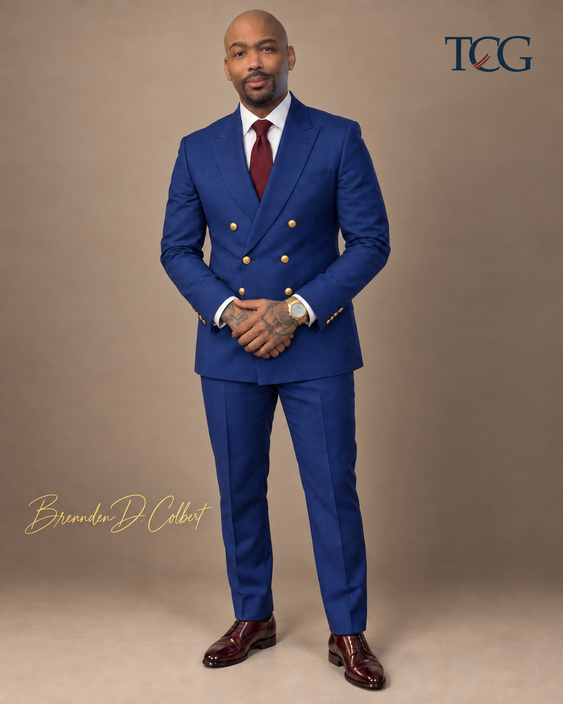 Brennden D. Colbert in a blue suit
